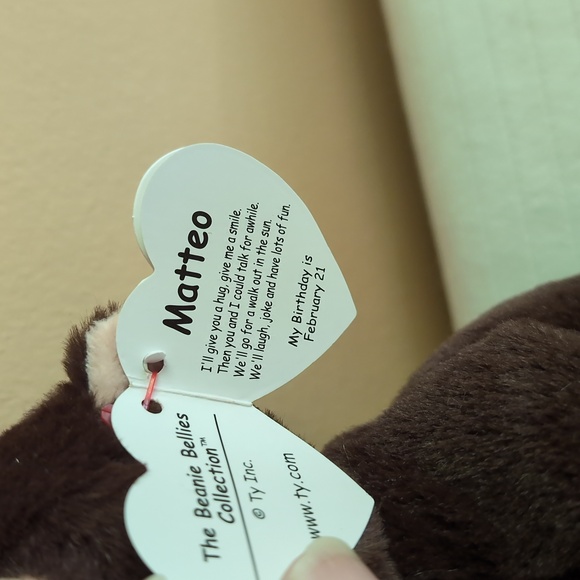 NWT Ty Beanie Bellies Matteo - Picture 6 of 11